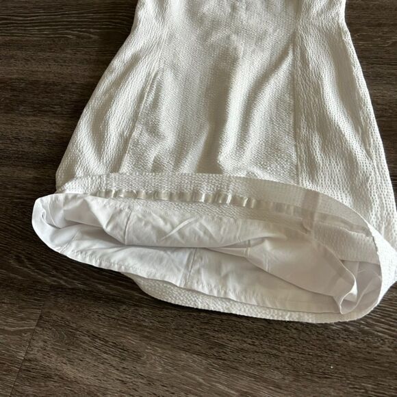 EUC Southern Tide Baxlee Seersucker Shift Dress White Size 2 Sleeveless Summer - Picture 15 of 16